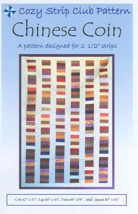 Jelly Roll Chinese Coin Quilt Pattern