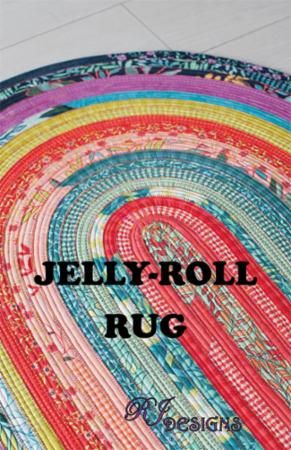 Jelly Roll Rug Pattern by R J Designs