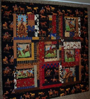 King of the Rodeo Complete Quilt Kit