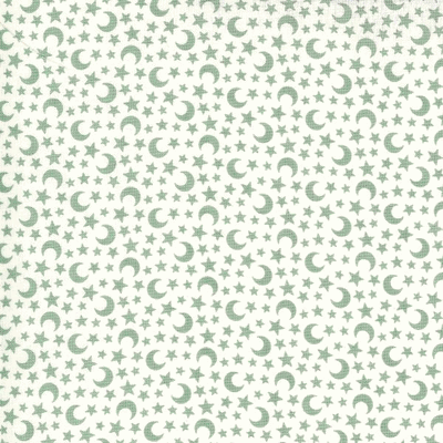 Kitty Corn Moon Stars Teal 31173 21 Moda