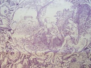 Live Life Collection Plum Toile by Yuwa