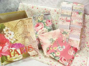 Love Rose Love Grey Bouquet Complete Quilt Kit