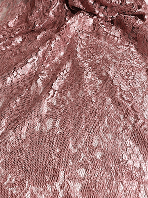 Mauve Rose Lace 54 Inches Wide