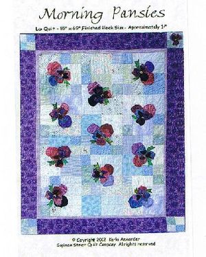 Morning Pansies Quilt Pattern