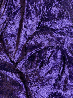 Purple Crushed Panne Velvet Stretchy