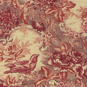 Red Bird Cream Toile 5FB 17