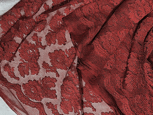 Red Lace 60 inches Wide