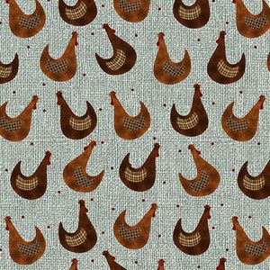 Roost 3078-80 Chickens by Benartex