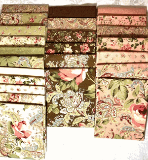 Roses and Chocolate II by Moda FQ Bundle