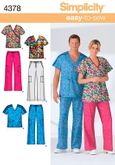 Scrubs Simplicity Pattern 4378
