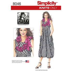 Simplicity 8046 For Knits Only Dress Pattern