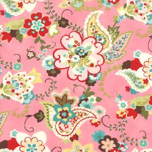 Sophie Paisley Floral Pink Sorb 32502 12  Moda