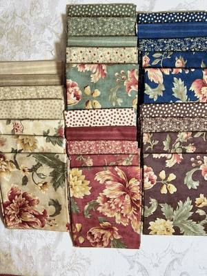 Threads That Bind Fat Quarter Bundle with Sampler Panel