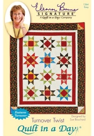 Turnover Twist Quilt Pattern by Eleanor Burns