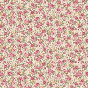 Victorian Rose Bouquet Cream Chintz QGRU2320-14A