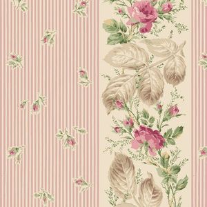 Victorian Rose Border Stripe QGRU2320-11B
