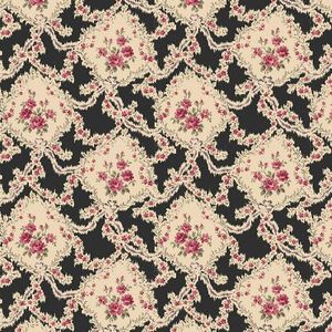 Victorian Rose Trellis in Black QGRU2320-13E