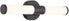 Access Lighting 62535LEDDCS-MBL/OPL Retreat - 20W 1 LED Small Bath Vanity-4.5 Inches Tall and 18 Inches Wide, Finish Color: Matte Black