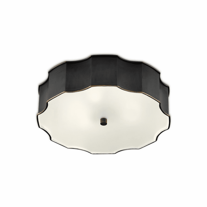 Currey and Company Wexford 6" Flush Mount Lighting Oil Rubbed Bronze
