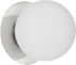 Dainolite 1LT Incandescent Wall Sconce, PC w/White Glass