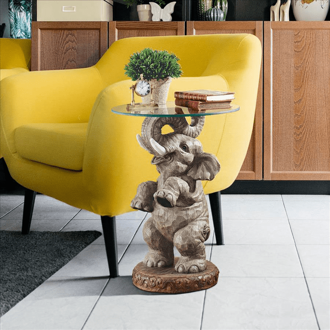 eu32144 Design Toscano Good Fortune Elephant Table