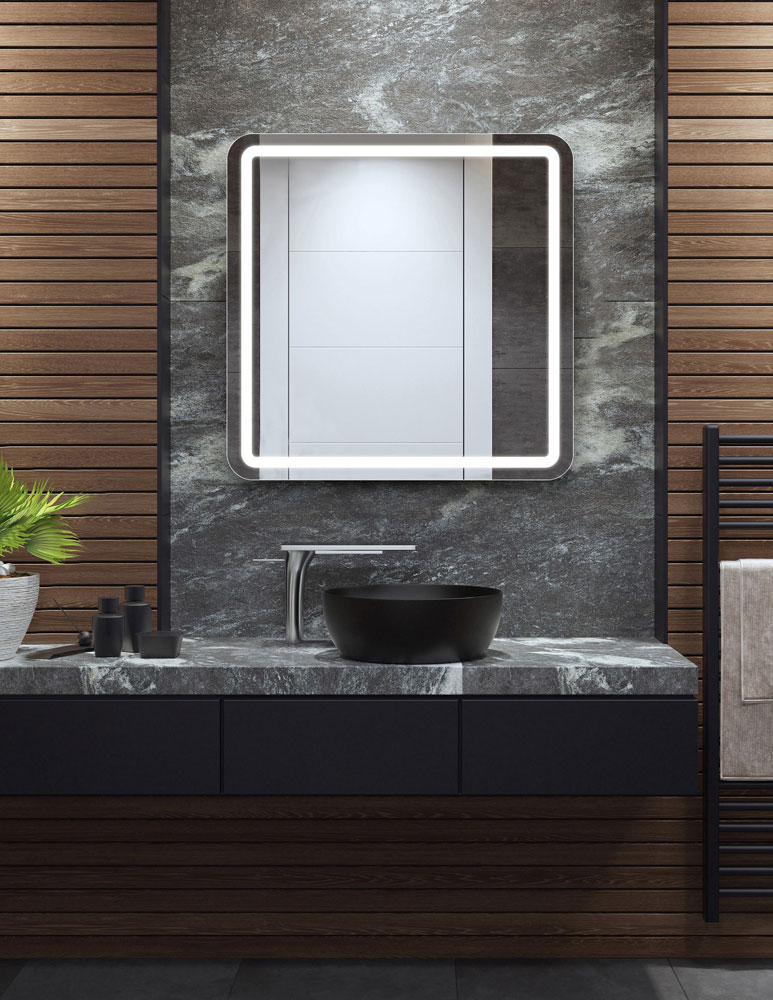 Electric Mirror Aria 36" LED Contemporary Rectangular Lighted Mirror