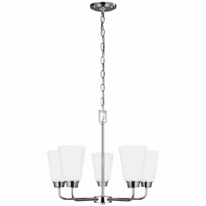 Generation Lighting Kerrville 17" Ceiling Light Fixture Chrome