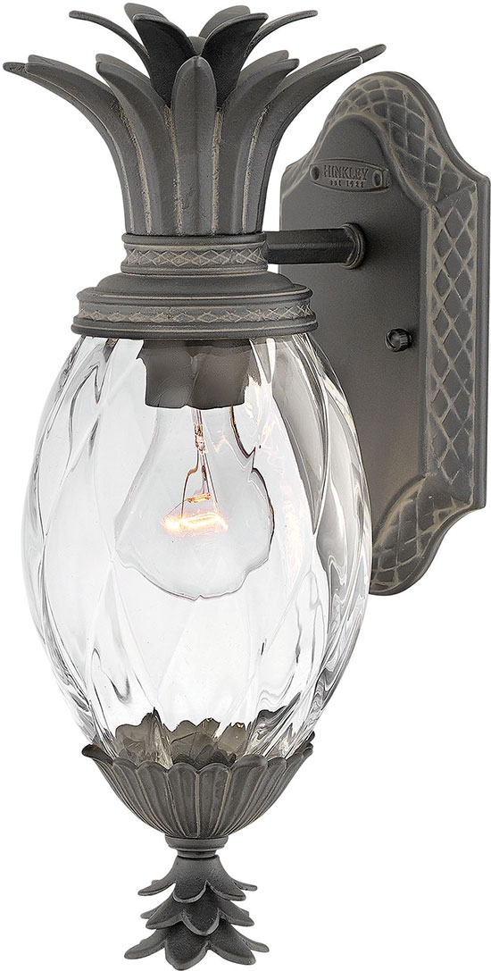 Hinkley Plantation 14" Outdoor Wall Lighting Black 2126MB