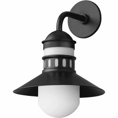 Maxim Admiralty 16.75" Nautical Exterior Sconce Lighting Black 35124SWBK