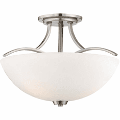 Minka Lavery Overland Park 11.75" Ceiling Lighting Fixture Brushed Nickel 4962-84