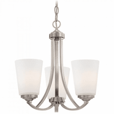 Minka Lavery Overland Park 15.75" Chandelier Light Brushed Nickel 4963-84