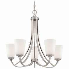 Minka Lavery Overland Park 25" Chandelier Light Brushed Nickel 4965-84