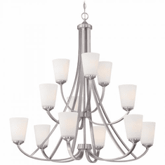 Minka Lavery Overland Park 39.5" Hanging Chandelier Brushed Nickel 4968-84
