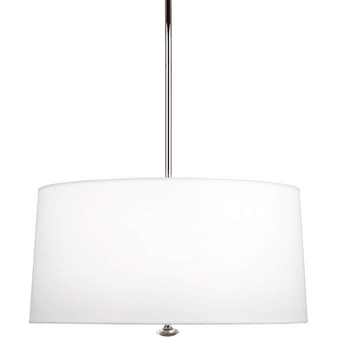 Robert Abbey Penelope 14.5" Modern Drum Pendant Lamp Polished Nickel A808