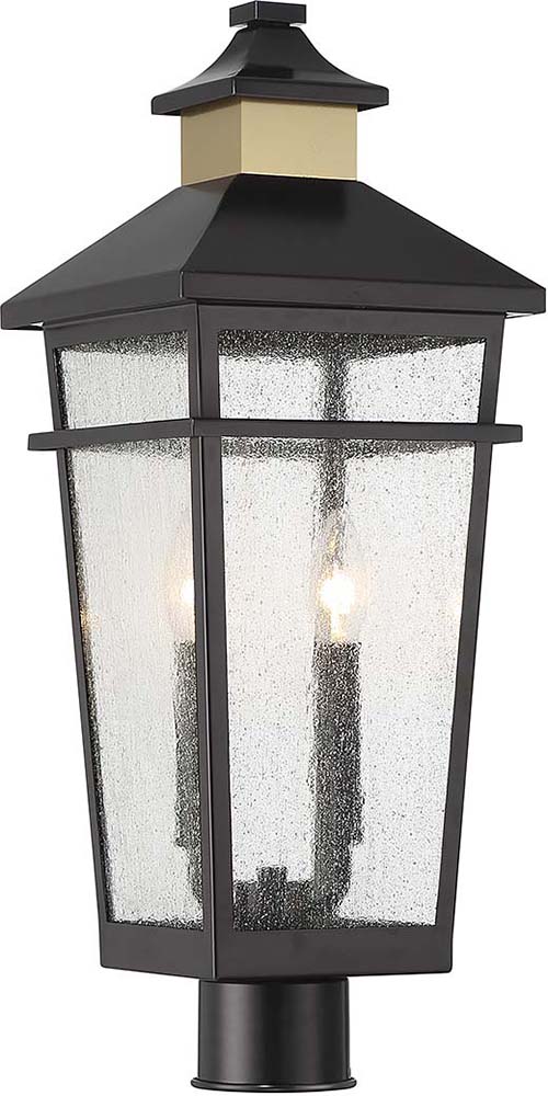 Savoy House Kingsley 22.5" Outdoor Post Lighting Fixture Matte Black