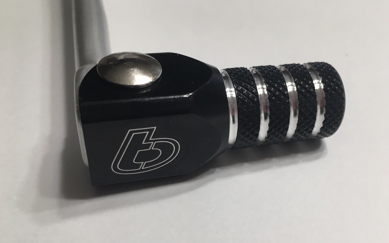 Kawasaki KLX110 Aluminum Folding Shifter with Black Tip by Trail Bikes