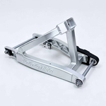 TB Parts SILVER Extended Swingarm, +2 Inch - All Kawasaki KLX110 - FREE CHAIN GUIDE