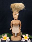 10" Hawaiian Kona Temple Image Tiki- Traditional Polynesian Sculpture - Tropical Decoration