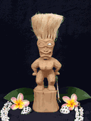 10" Hawaiian TIKI SORCERY IMAGE  - BIG ISLAND - Tropical Decoration