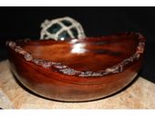 10" Tamarin Wood Bowl. Art Gallery Grade!