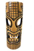 12" BIG KAHUNA  Faux Bamboo Tiki Mask. Pop Art Decoration