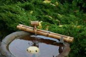 12" Classic Bamboo Water Spout Fountain with pumpkit. Feng Shui Water Garden Feature. Japanese Zen Water Fall