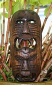 12" Fijian EVIL SPIRIT HUNTER - Mask of STRENGTH , ABUNDANCE &  PROTECTION