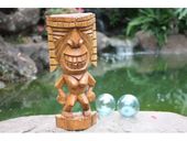 12" Hawaiian Tiki KU  Statue. Tropical Decor.  Gifts with Aloha...