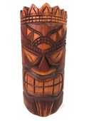 12" Hawaiian LUCKY WINNING VEGAS BABY! Tiki Idol Mask. Polynesian wall Decor. Oceanic Art. Gifts with aloha...
