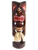 12" Hawaiian HULA Fire Dancer TIKI STATUE. Polynesian Sculpture. Oceanic Art