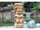 12" KANALOA OCEAN TIKI Hand Carved  ACACIA KOA - Provenance: KONA Original: BISHOP MUSEUM 