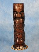 12" KAILUA Hawaiian Tiki Totem. Polynesian Wood Sculpture. Gifts with Aloha...