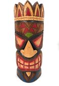 12" Money Tiki Mask. Tropical Tiki Decoration. Hawaii Decor. Gifts with aloha...