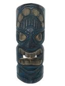 12" WINNER Deep Blue  Tiki Mask. Tropical Tiki Decoration. Hawaii Decor. Gifts with aloha...